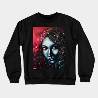 Anaglyph Girl Crewneck Sweatshirt